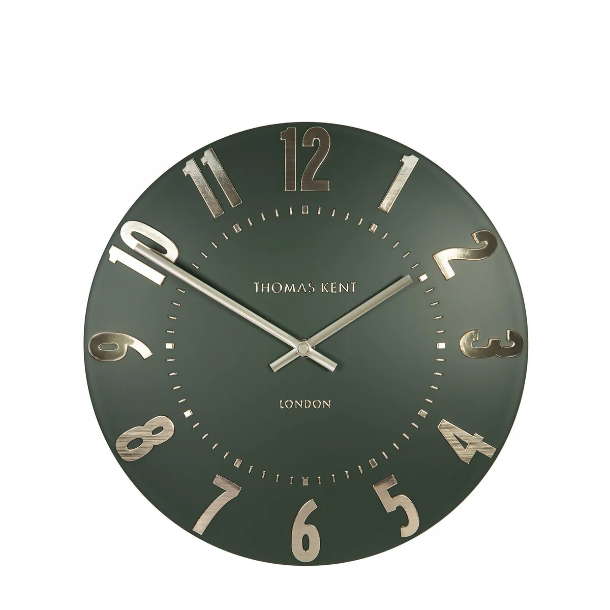 Thomas Kent 12'' Mulberry Wall Clock Olive Green - Image 3