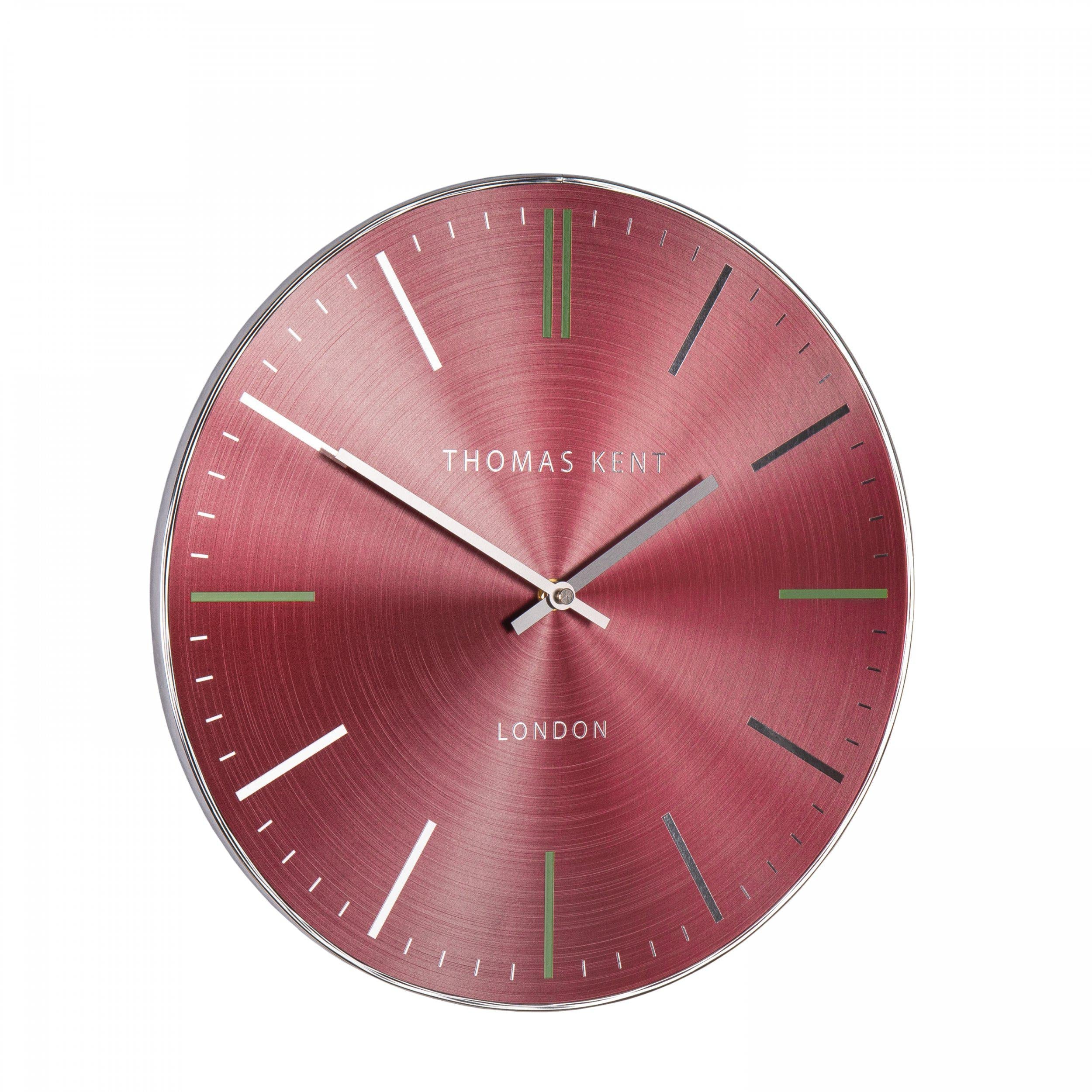 Thomas Kent 14" Bistro Wall Clock Ruby
