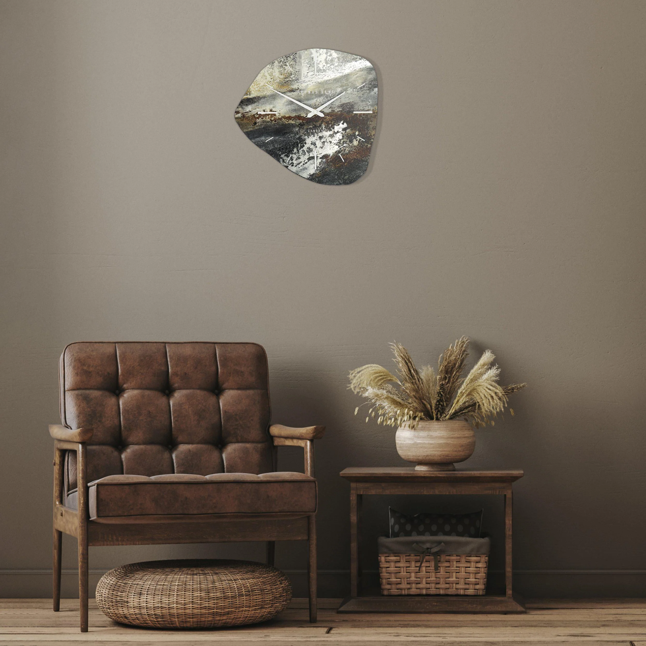 Thomas Kent 14'' Mineral Wall Clock - Image 2