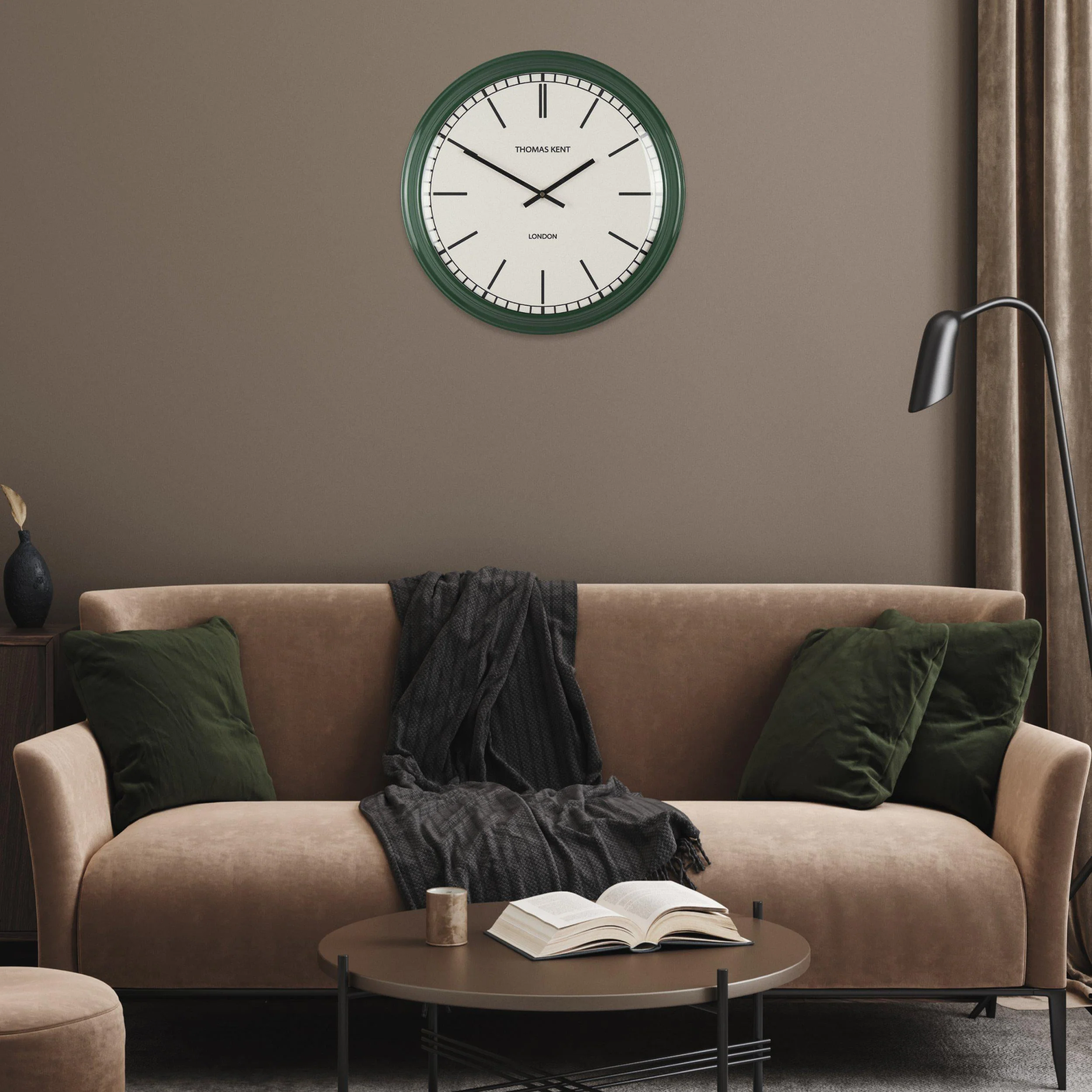 Thomas Kent 50cm Haymarket Wall Clock Fern - Image 2