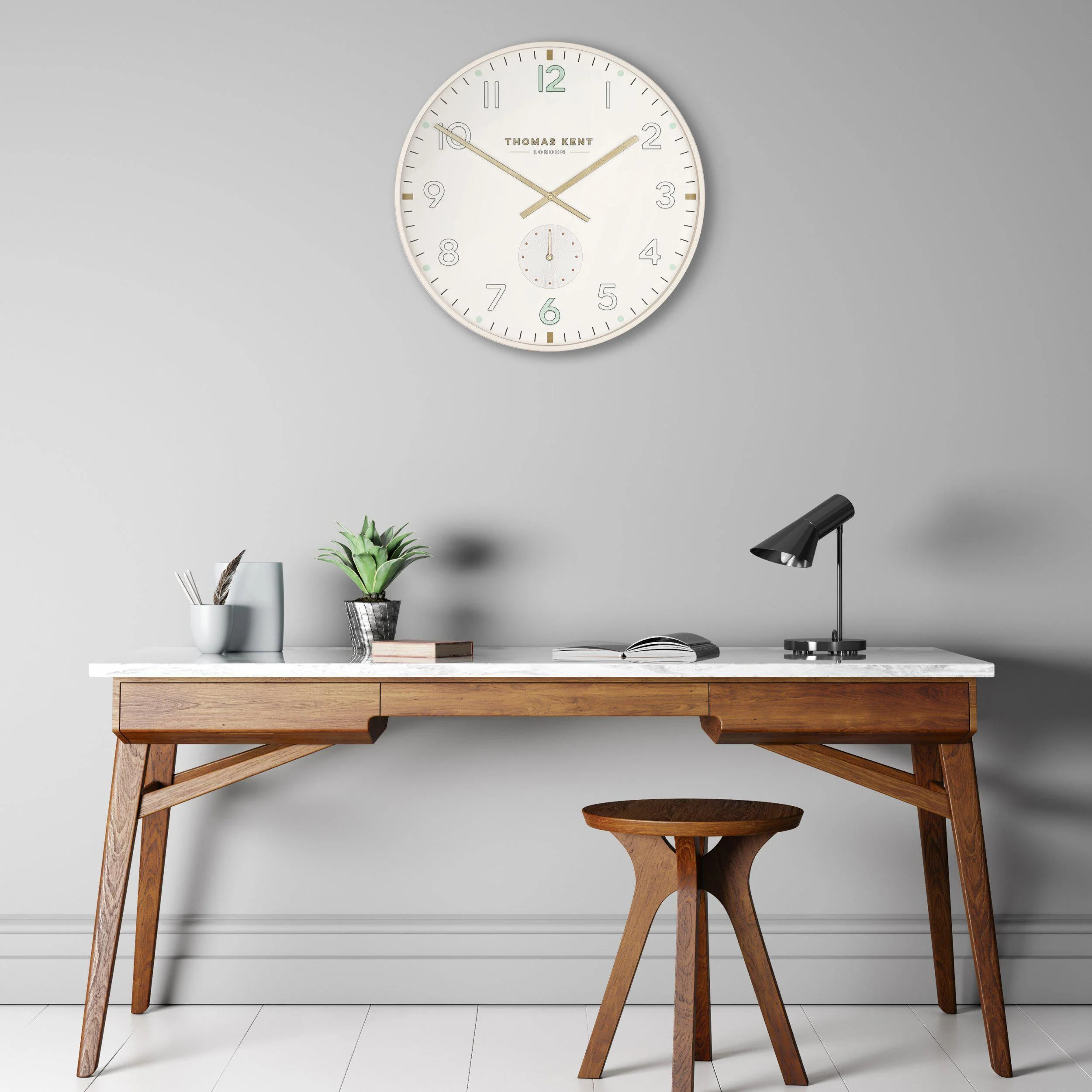 Thomas Kent 53cm Architect Wall Clock Mint [DISC] - Image 2