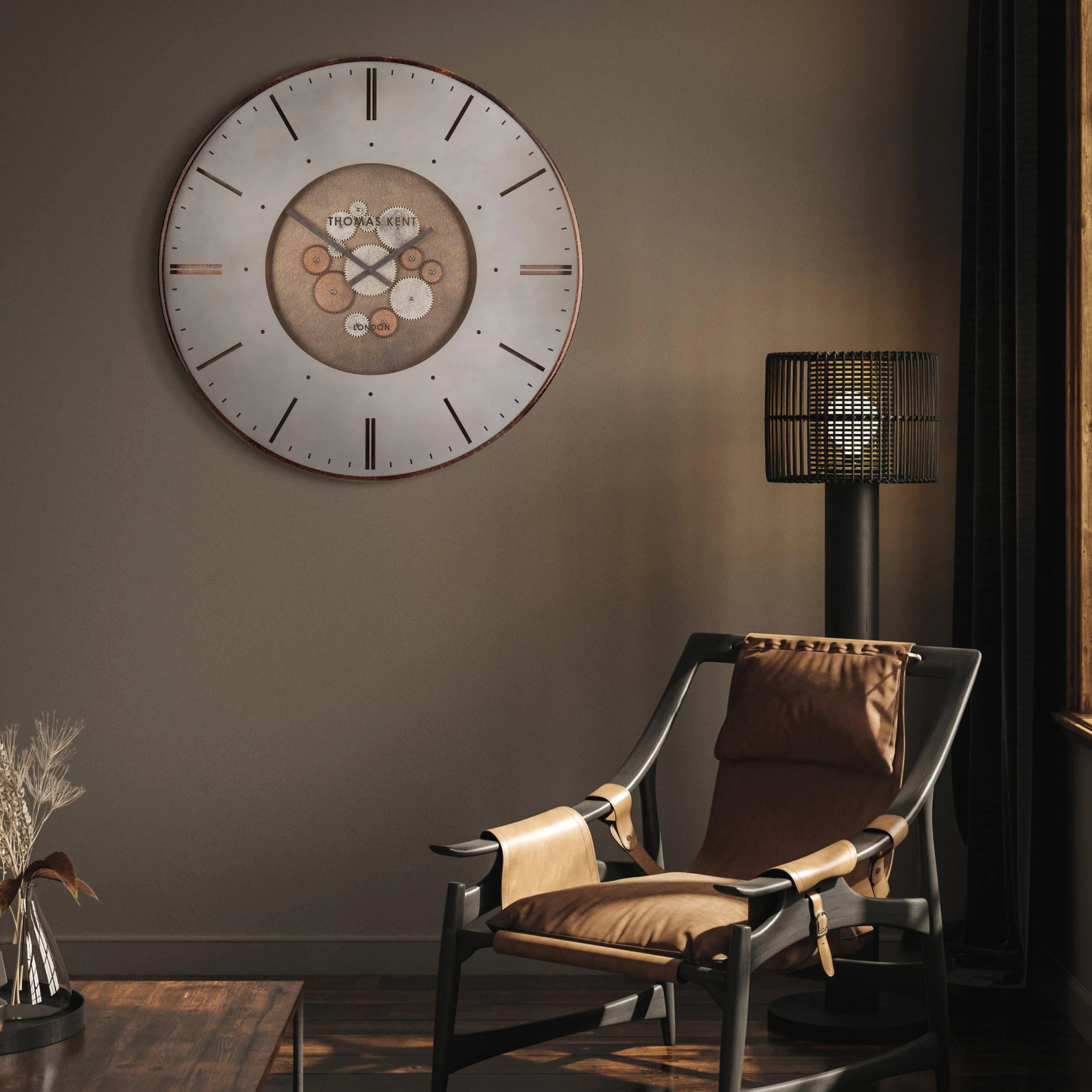 Thomas Kent 74cm Clocksmith Grand Clock Cog Bronze - Image 2