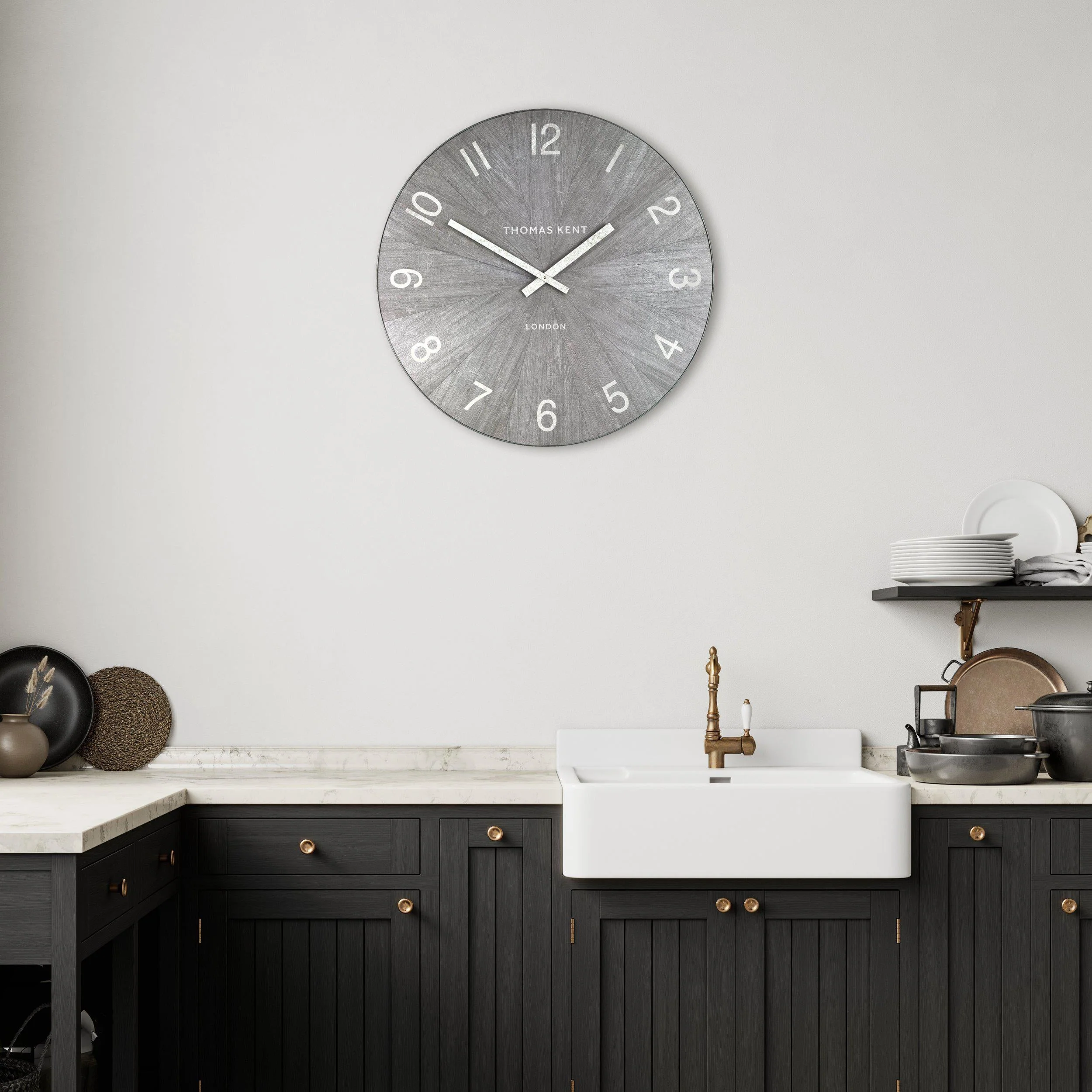 Thomas Kent 76cm Wharf Grand Clock Limestone - Image 2