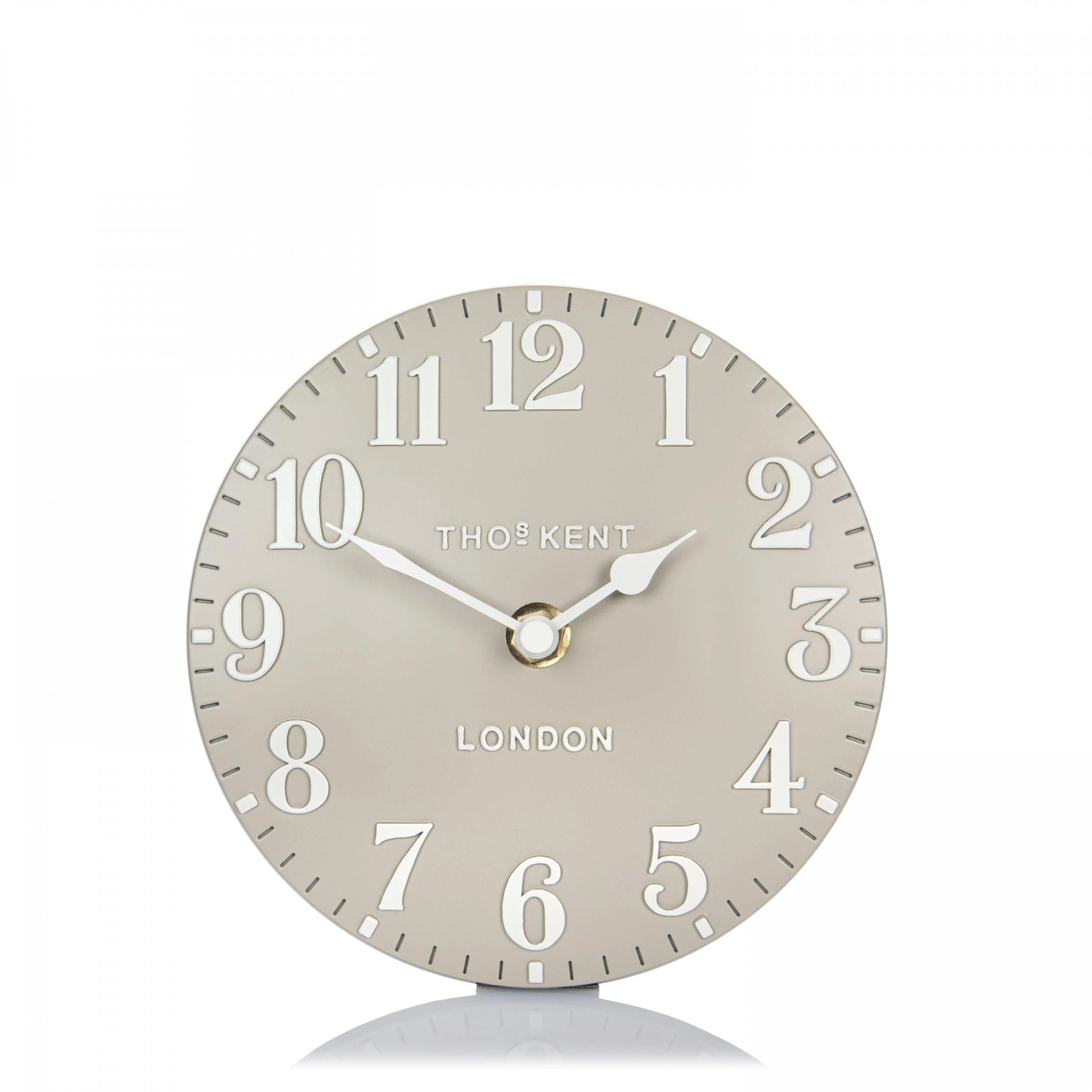 Thomas Kent 6'' Arabic Mantel Clock Sand - Image 3