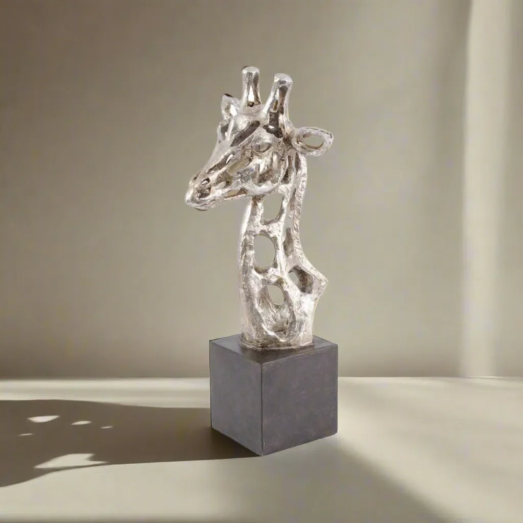 Libra Interiors Addo Abstract Giraffe Head Sculpture - Image 2