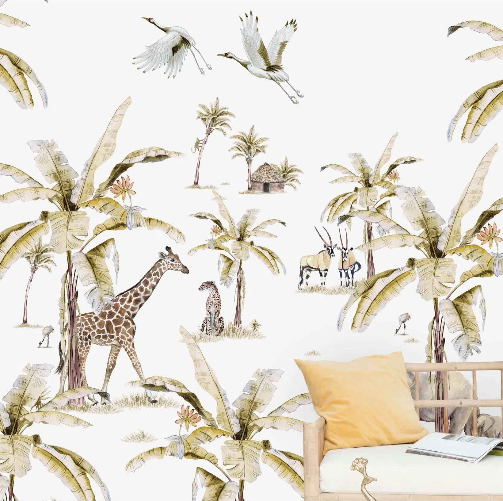 Creative Lab Amsterdam African Safari Sunset Wallpaper Mural