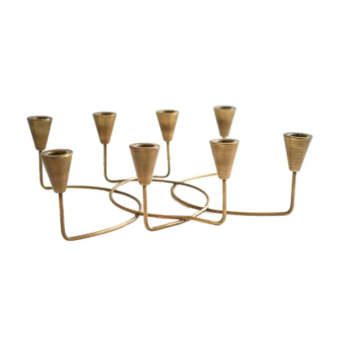 Ivyline Antique Bronze Circular Candle Holder