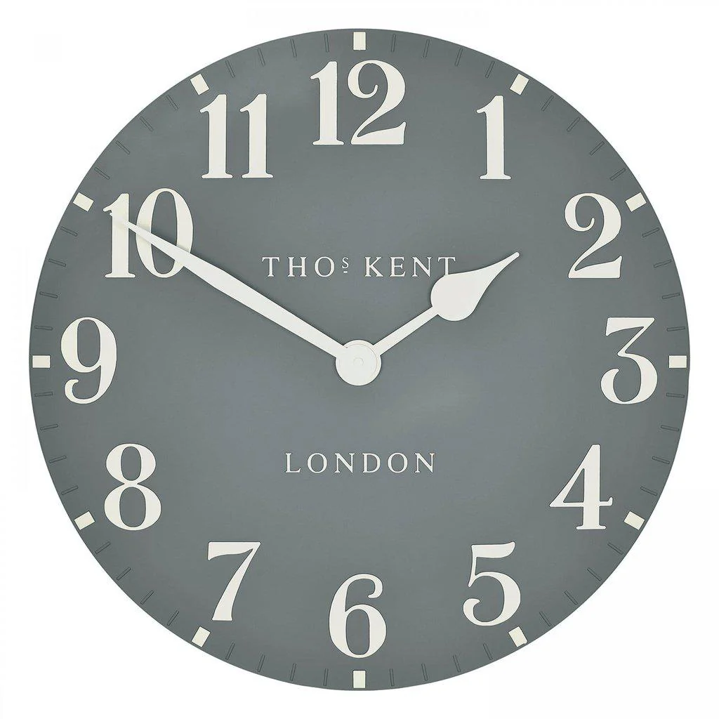 Thomas Kent 50cm Arabic Wall Clock Flax Blue