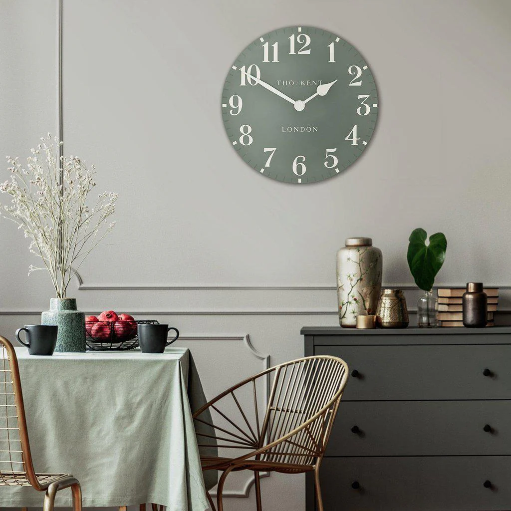 Thomas Kent Arabic 50cm Large Wall Clock - Seagrass - Image 3