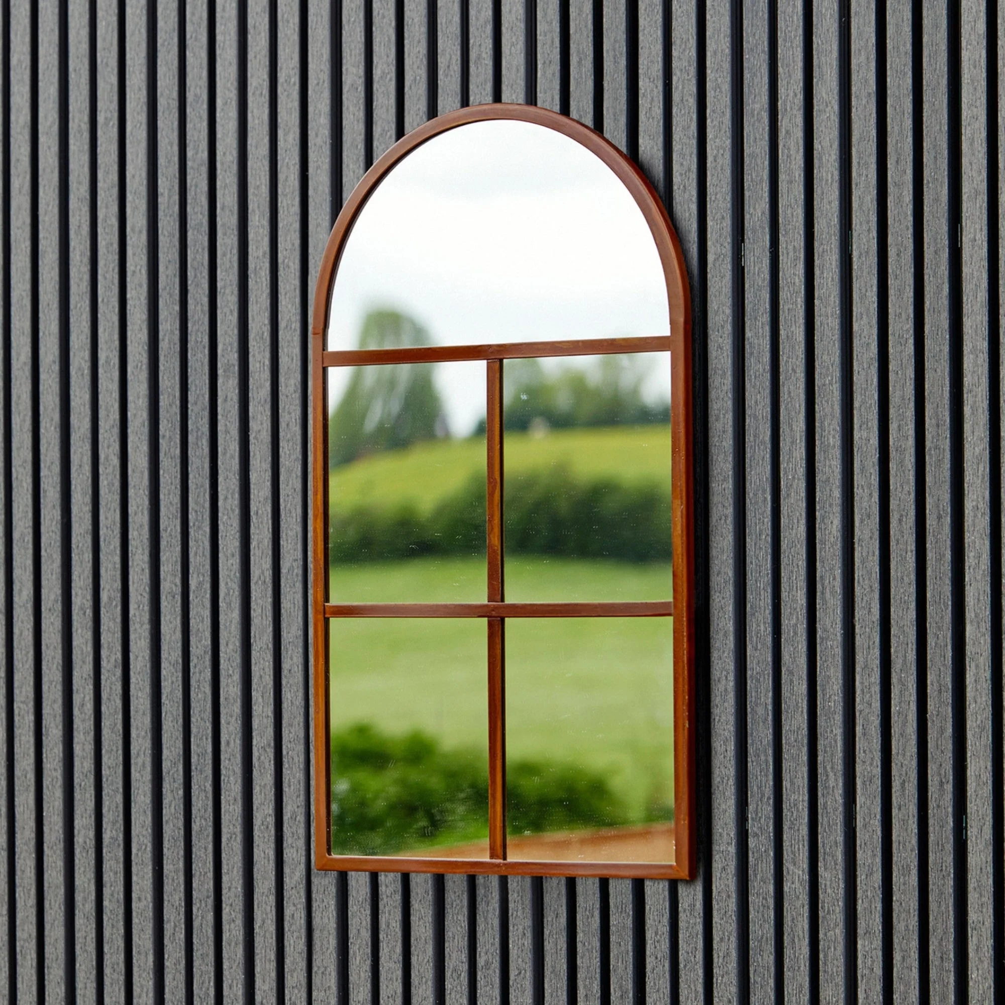 Ivyline Archway Outdoor Mirror Natural - Image 3