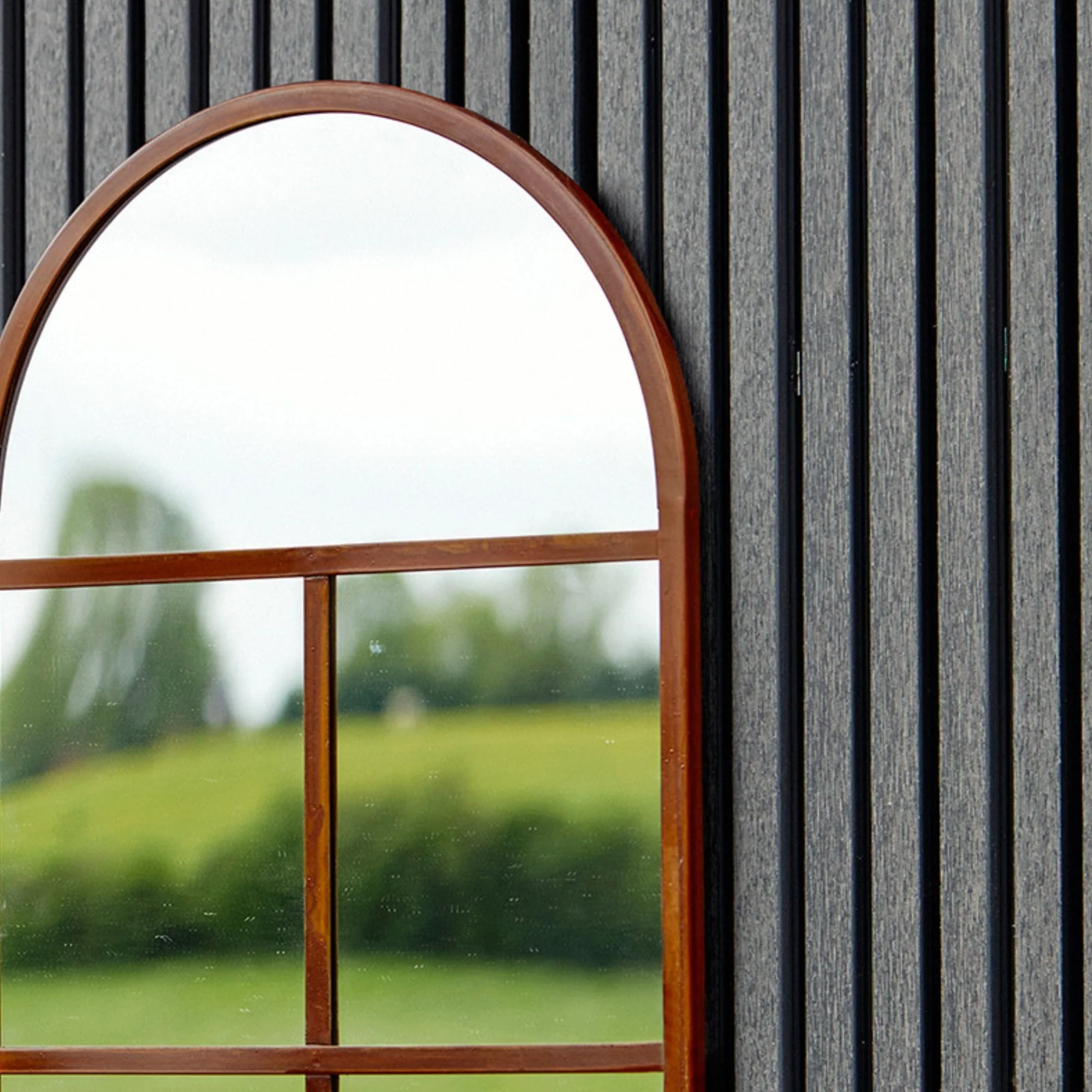 Ivyline Archway Outdoor Mirror Natural - Image 4