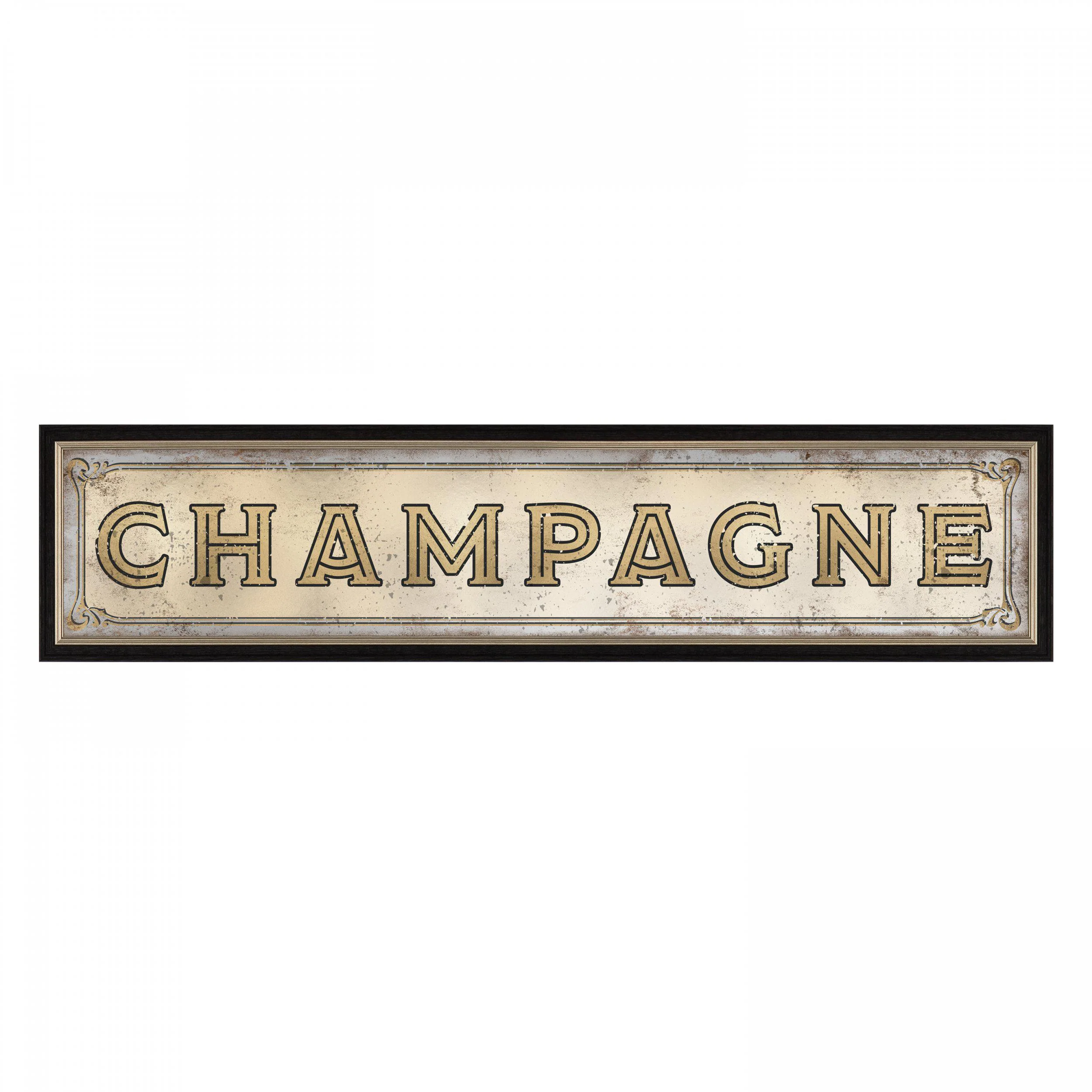 Art Marketing Champagne Decorative Wall Mirror