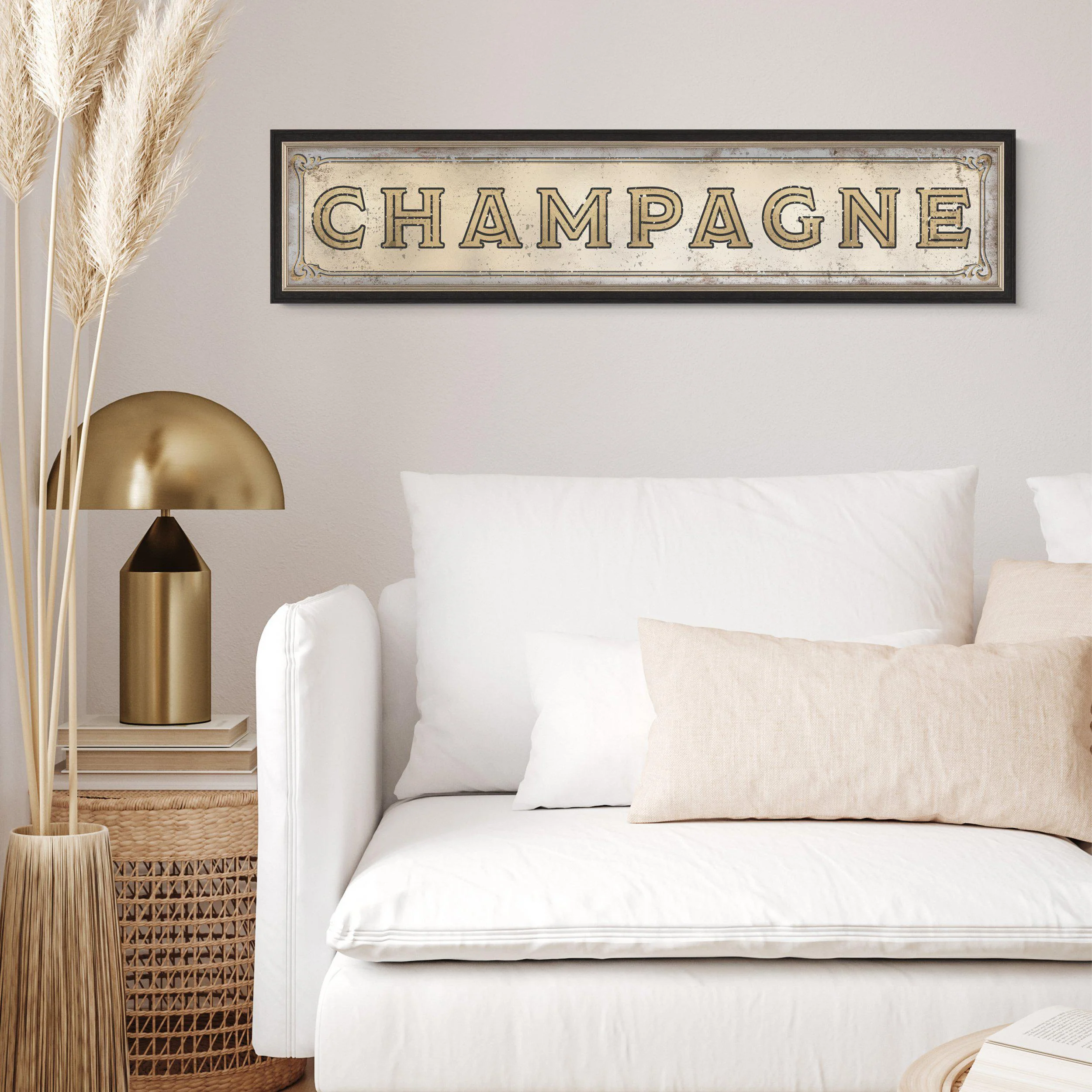 Art Marketing Champagne Decorative Wall Mirror - Image 2