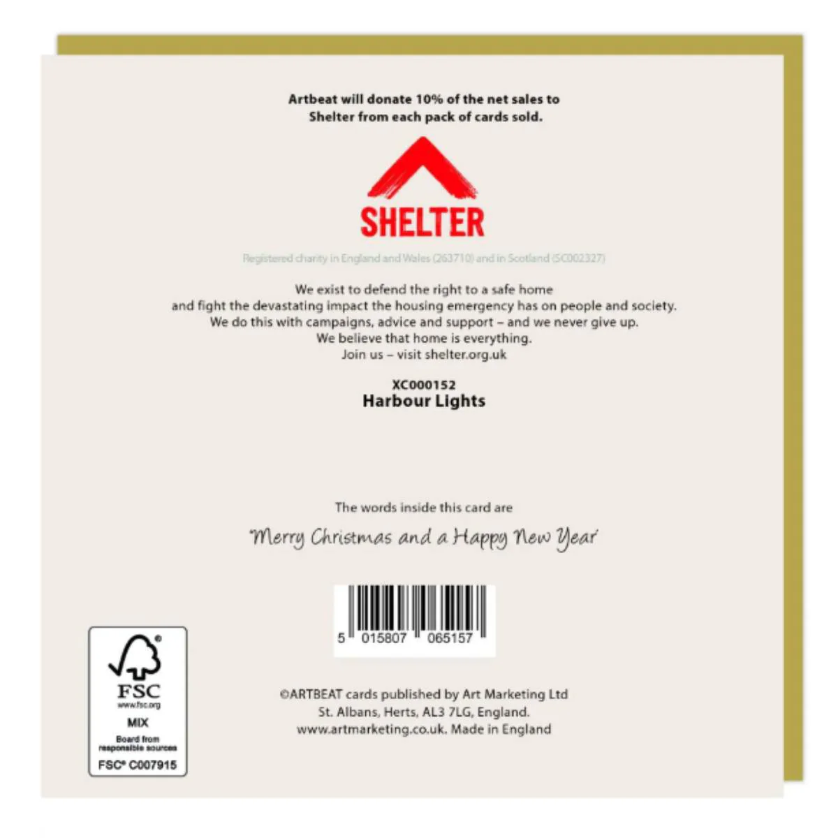 Artbeat Harbour Reflection Christmas Cards 48pk - Image 2