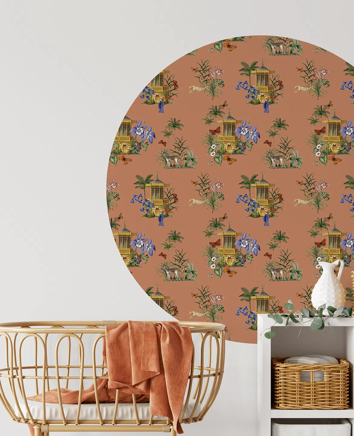 Creative Lab Amsterdam Asian Botanical Garden Terra Wallpaper Circle Mural - Image 2
