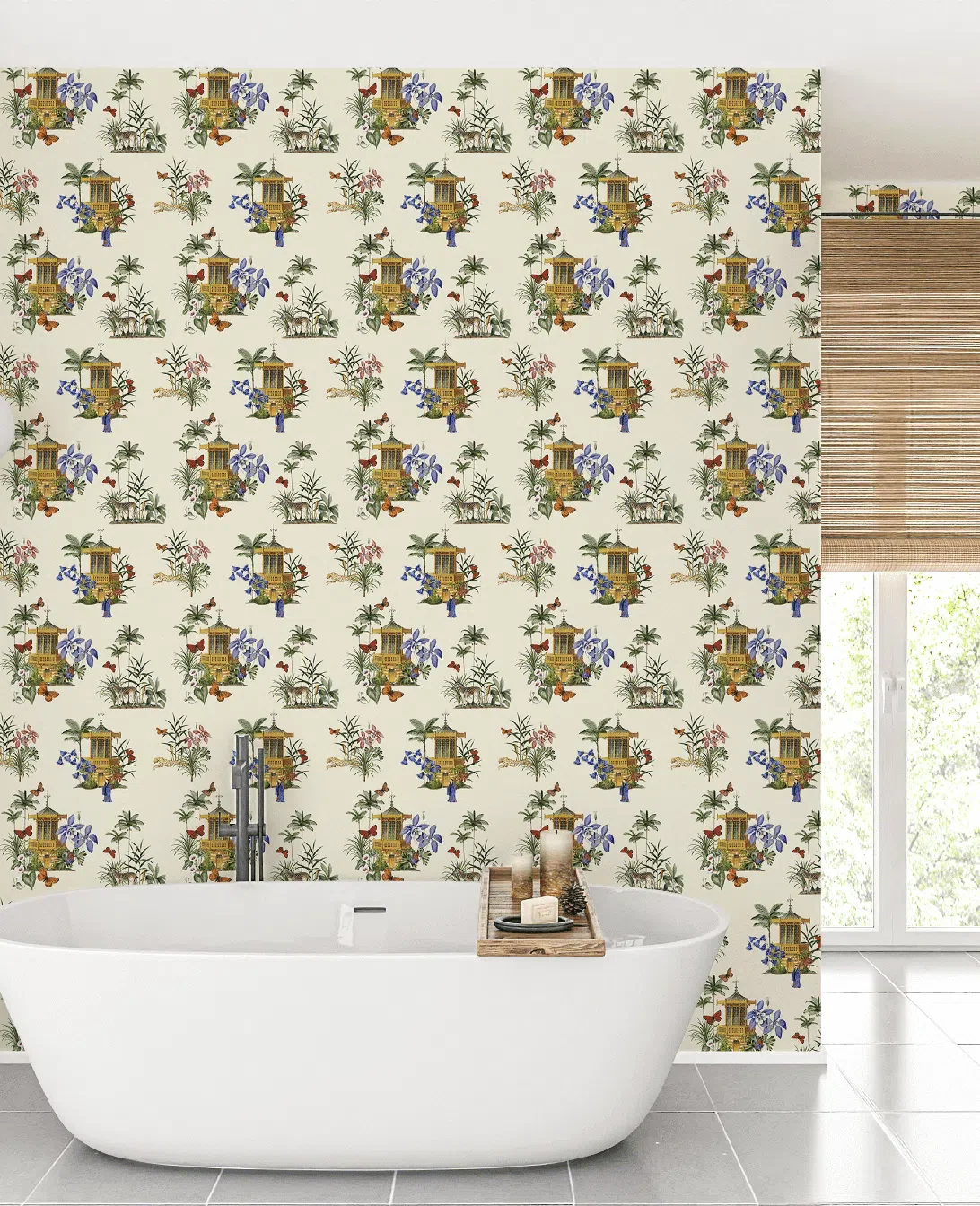 Creative Lab Amsterdam Asian Botanical Garden Vanilla Repetitive Wallpaper - Image 3