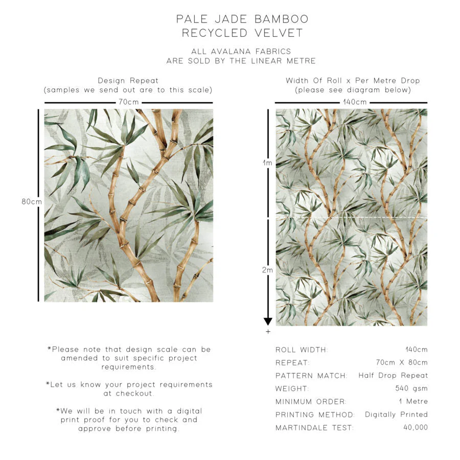 Avalana Bamboo Recycled Velvet Fabric - Image 2