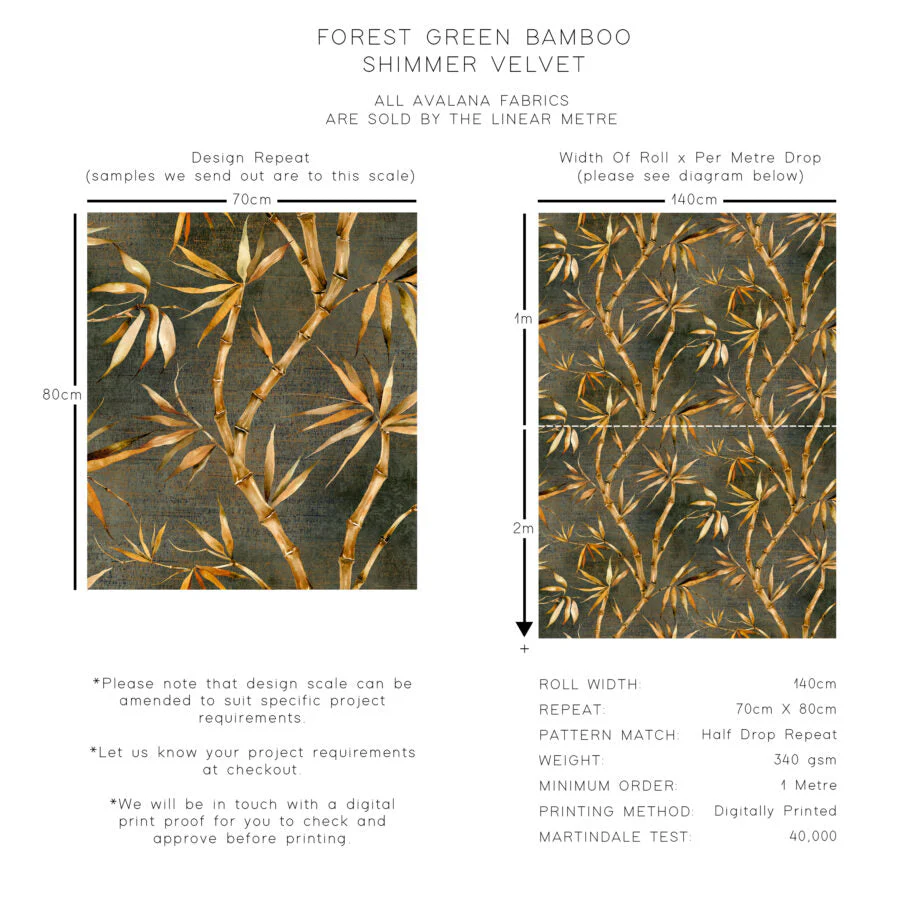 Avalana Bamboo Shimmer Velvet Fabric - Image 4