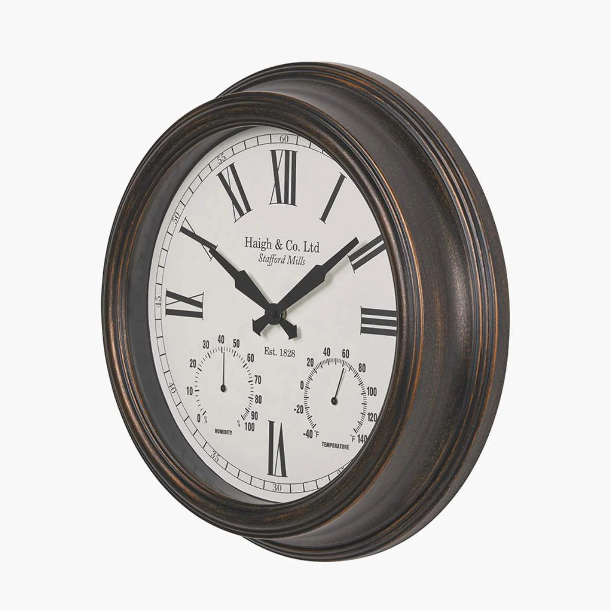 Pacific Lifestyle Antique Bronze Effect Indoor Outdoor Wall Clock - Image 2