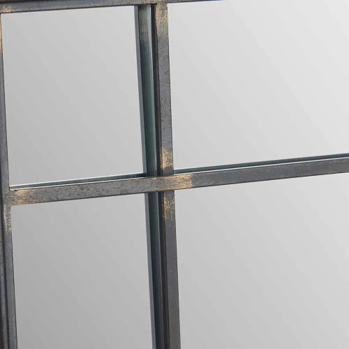 Pacific Lifestyle Antique Bronze Metal Square Wall Mirror - Image 4