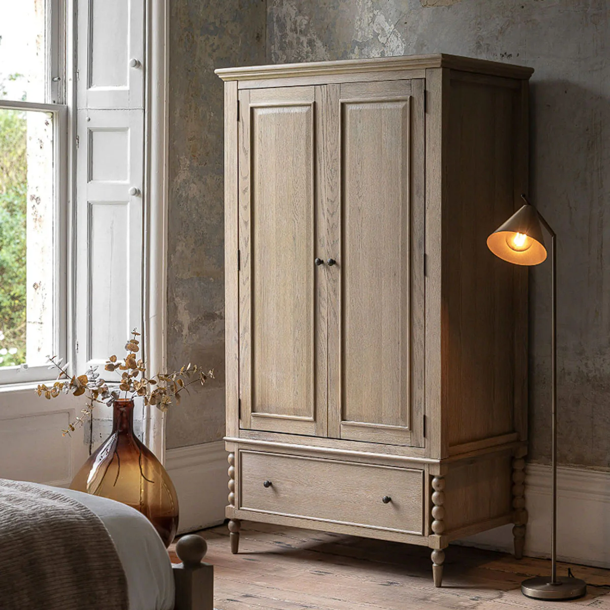 Gallery Direct Artisan 2 Door 1 Drawer Wardrobe - Image 7