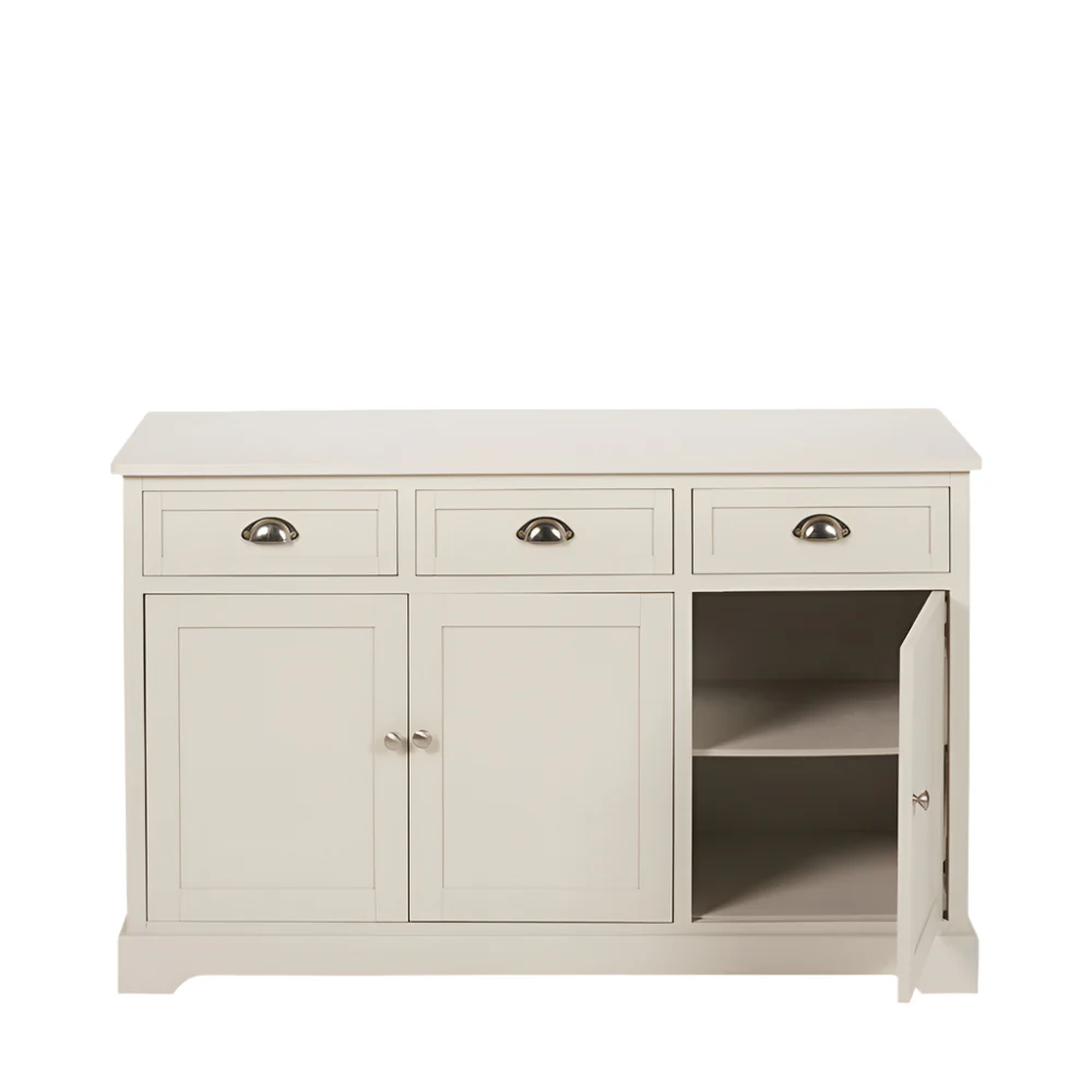 Pacific Lifestyle Bjarke Linen Pine Wood 3 Door 3 Drawer Unit - Image 2