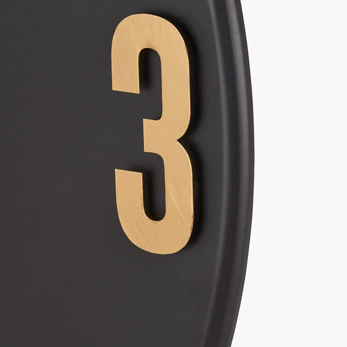 Pacific Lifestyle Black and Gold Metal Retro Wall Clock - Image 5