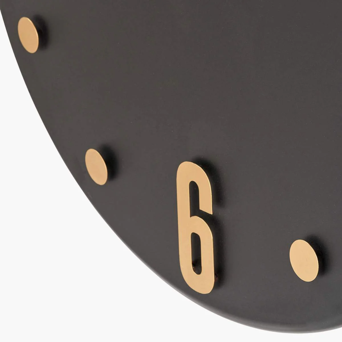 Pacific Lifestyle Black and Gold Metal Retro Wall Clock - Image 7