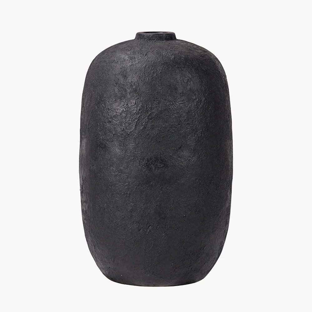 Pacific Lifestyle Black Fibrestone Decorative Vase Tall - Image 2