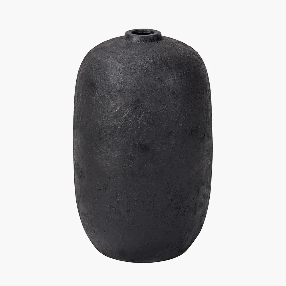 Pacific Lifestyle Black Fibrestone Decorative Vase Tall - Image 3