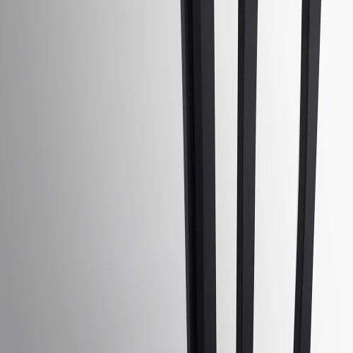 Pacific Lifestyle Black Metal Art Deco Rectangular Wall Mirror - Image 8