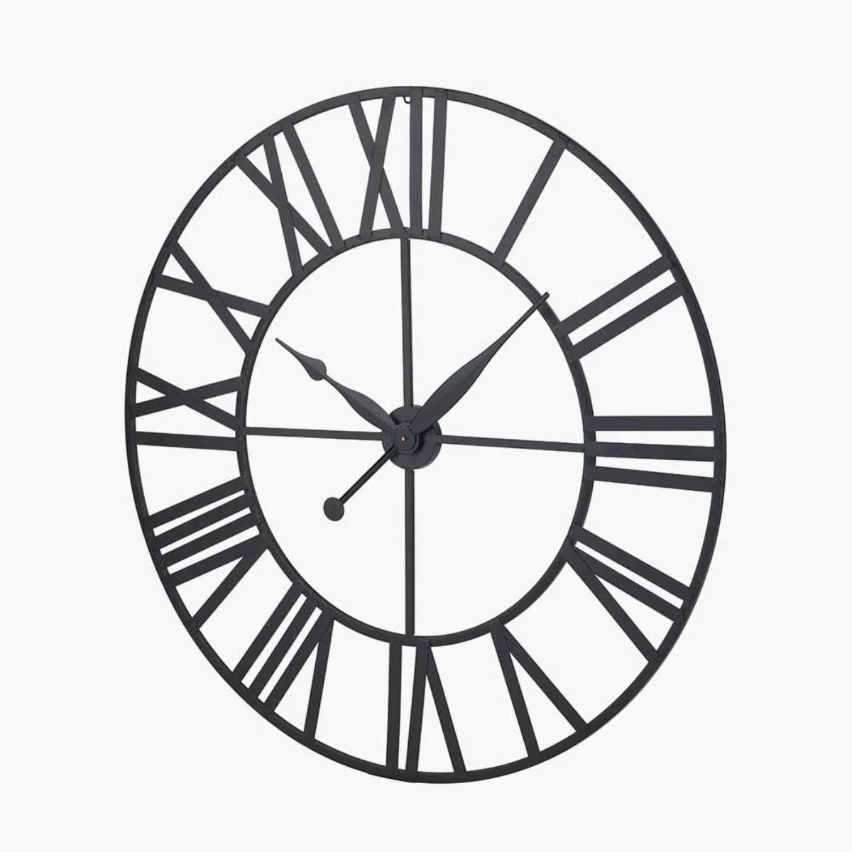 Pacific Lifestyle Black Metal Large Round Wall Clock - Image 2