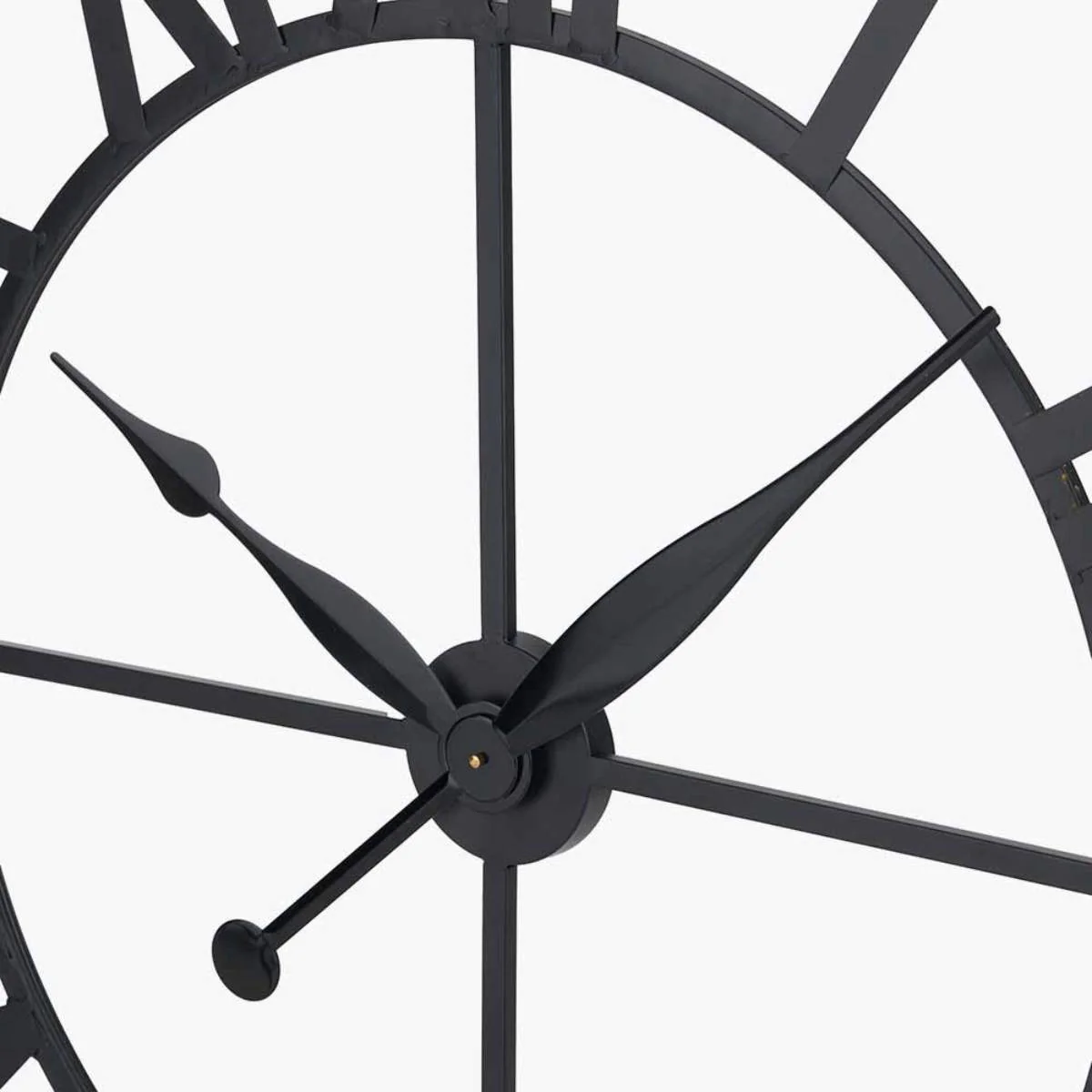 Pacific Lifestyle Black Metal Large Round Wall Clock - Image 3