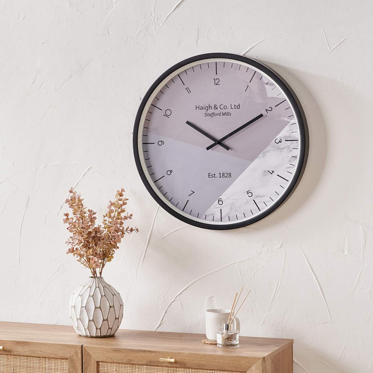 Pacific Lifestyle Black Metal Printed Face Wall Clock - Image 8