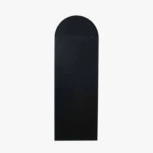 Pacific Lifestyle Black Metal Slim Frame Arch Floor Mirror - Image 6
