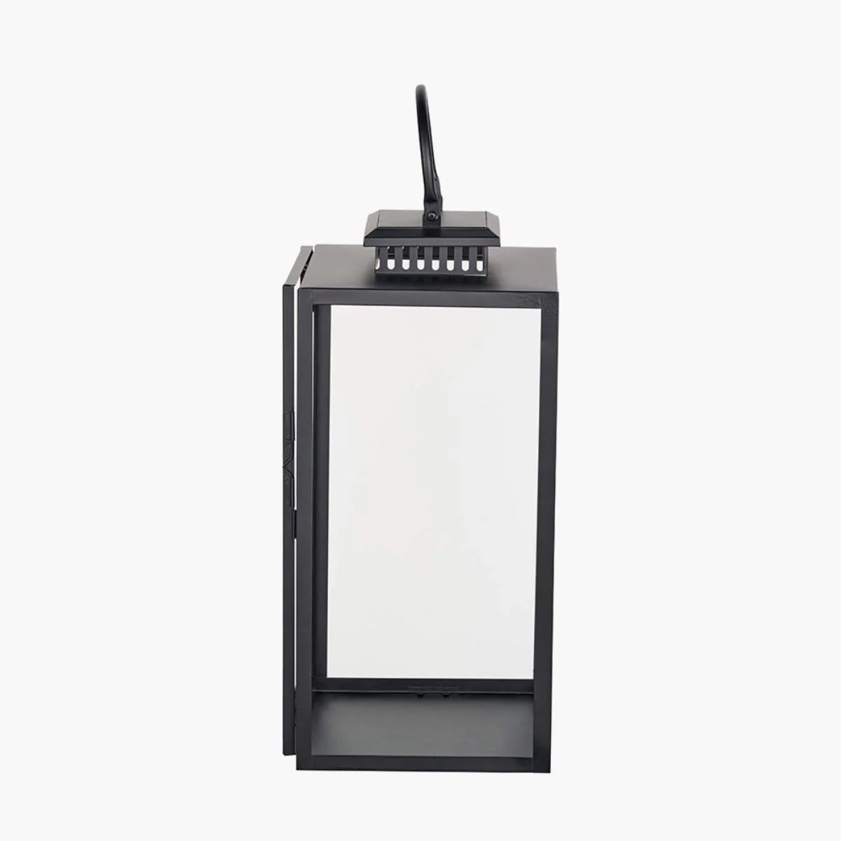 Pacific Lifestyle Black Stainless Steel and Glass Rectangular Lantern - Image 13