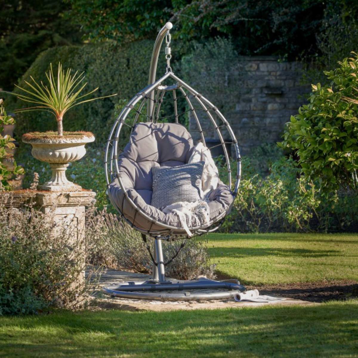 Pacific Lifestyle Blake Anthracite Outdoor Hanging Chair - Image 17