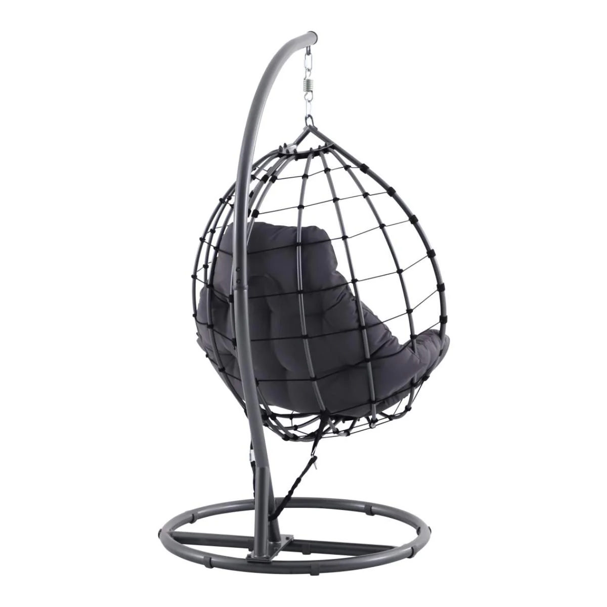Pacific Lifestyle Blake Anthracite Outdoor Hanging Chair - Image 3