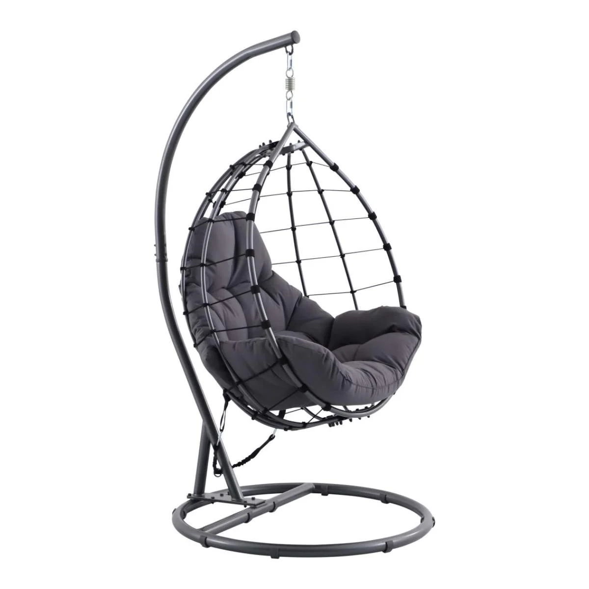 Pacific Lifestyle Blake Anthracite Outdoor Hanging Chair - Image 4
