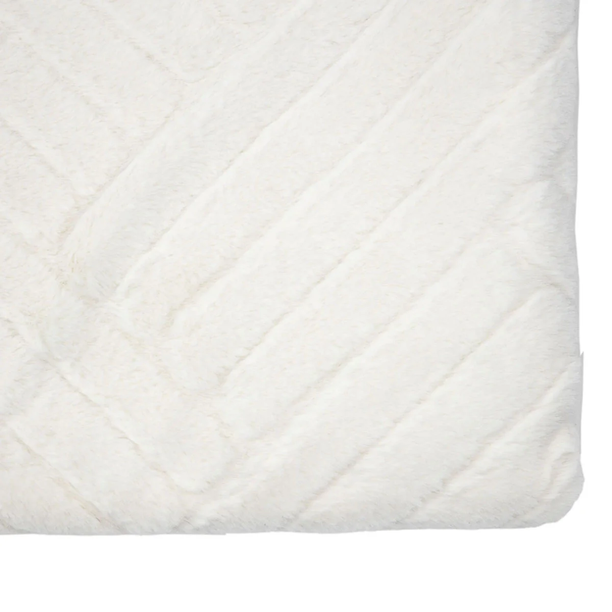 Gallery Direct Block Rabbit Faux Fur Throw - Image 2