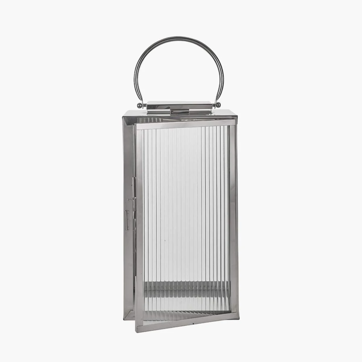 Pacific Lifestyle Brass Metal and Smoked Glass Panelled Hurricane - Image 3