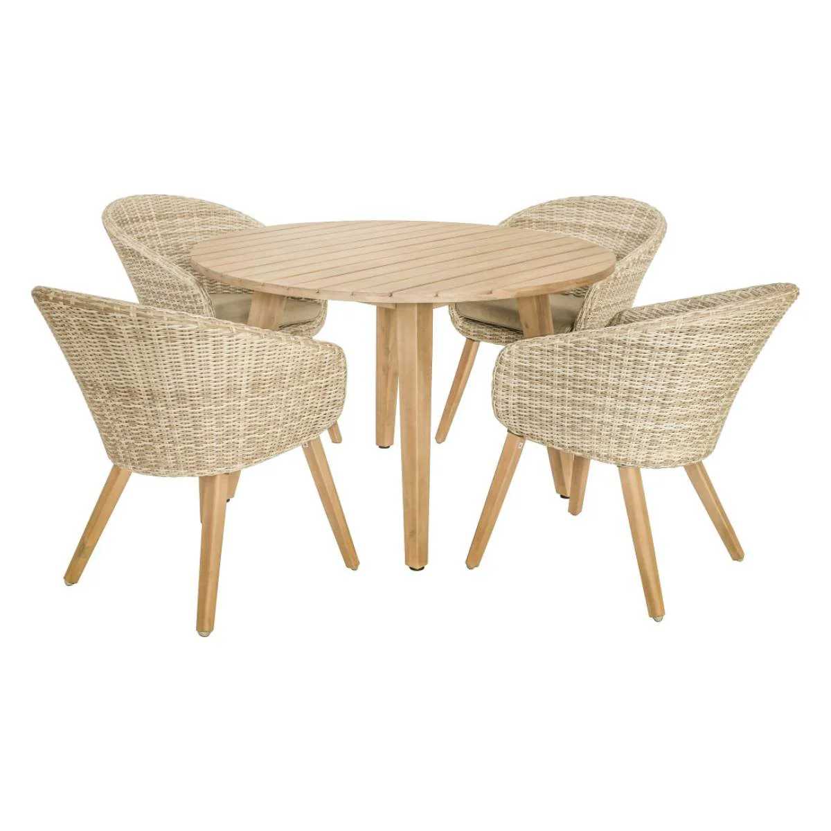Pacific Lifestyle Cabon Outdoor 4 Seater Dining Set