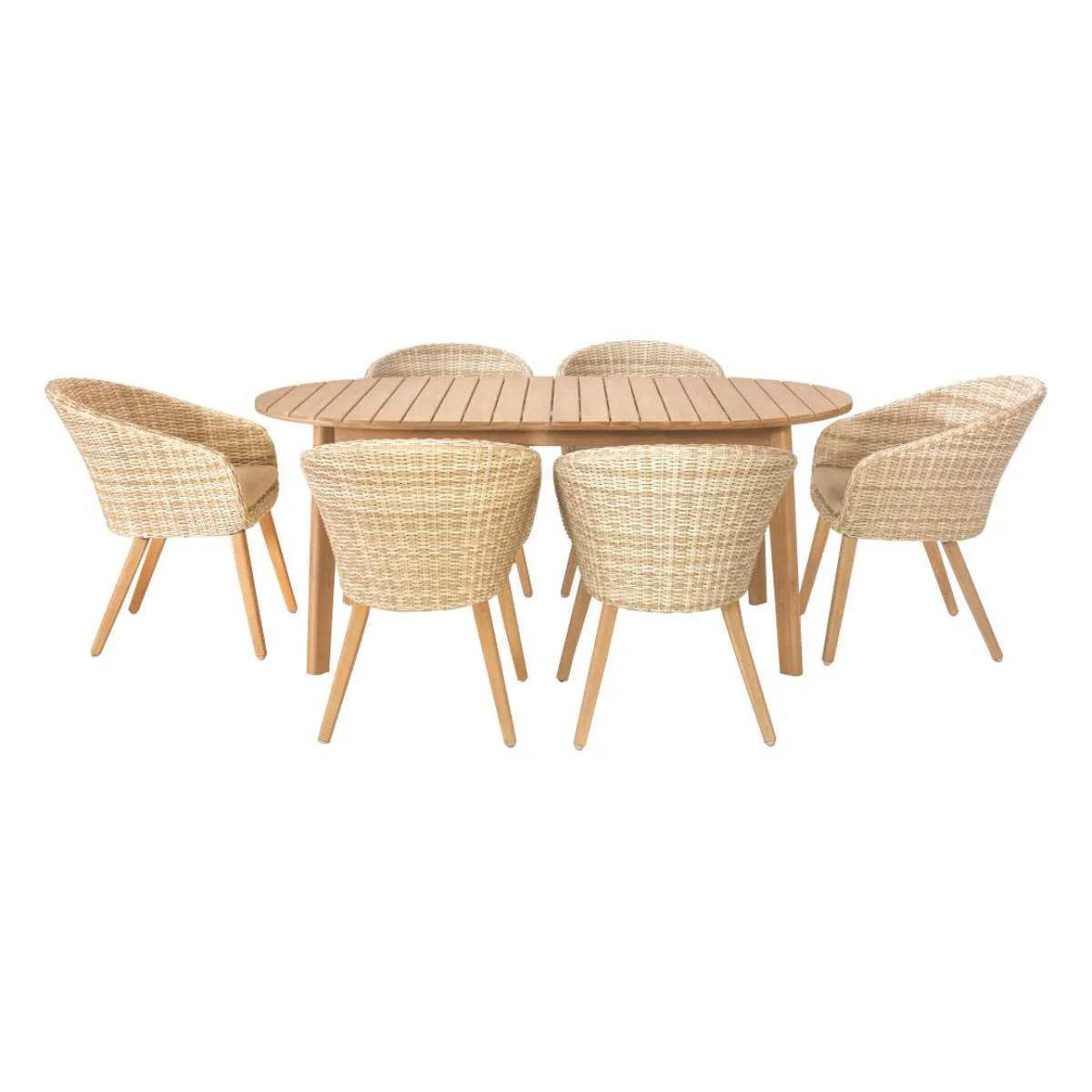 Pacific Lifestyle Cabon Outdoor 6 Seater Dining Set - Image 2