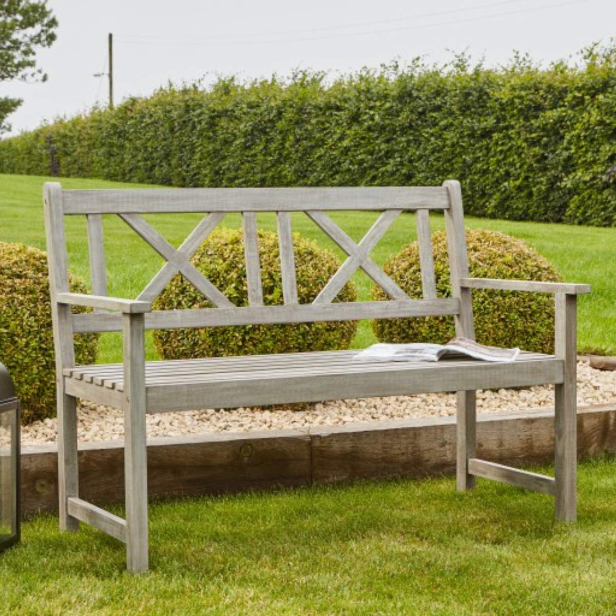 Pacific Lifestyle Cambridge Antique Grey Outdoor 2 Seater Bench - Image 17