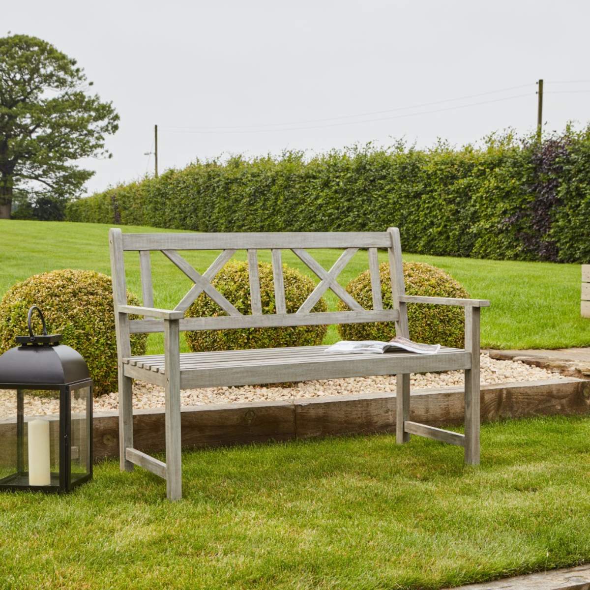 Pacific Lifestyle Cambridge Antique Grey Outdoor 2 Seater Bench - Image 18