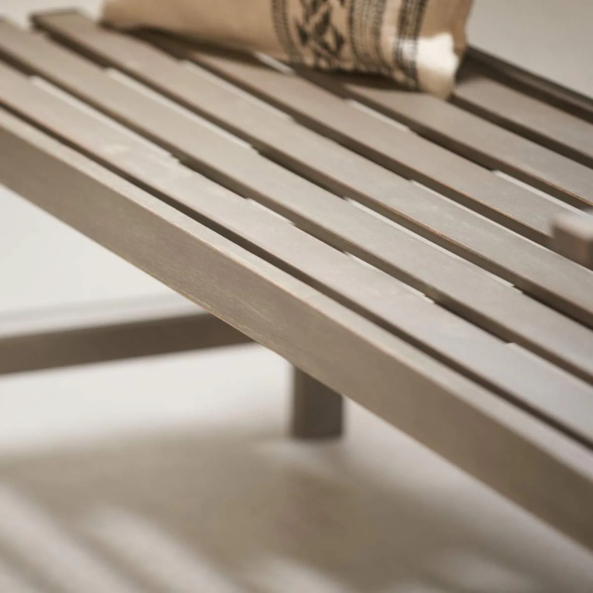 Pacific Lifestyle Cambridge Antique Grey Outdoor 3 Seater Acacia Wood Bench - Image 13