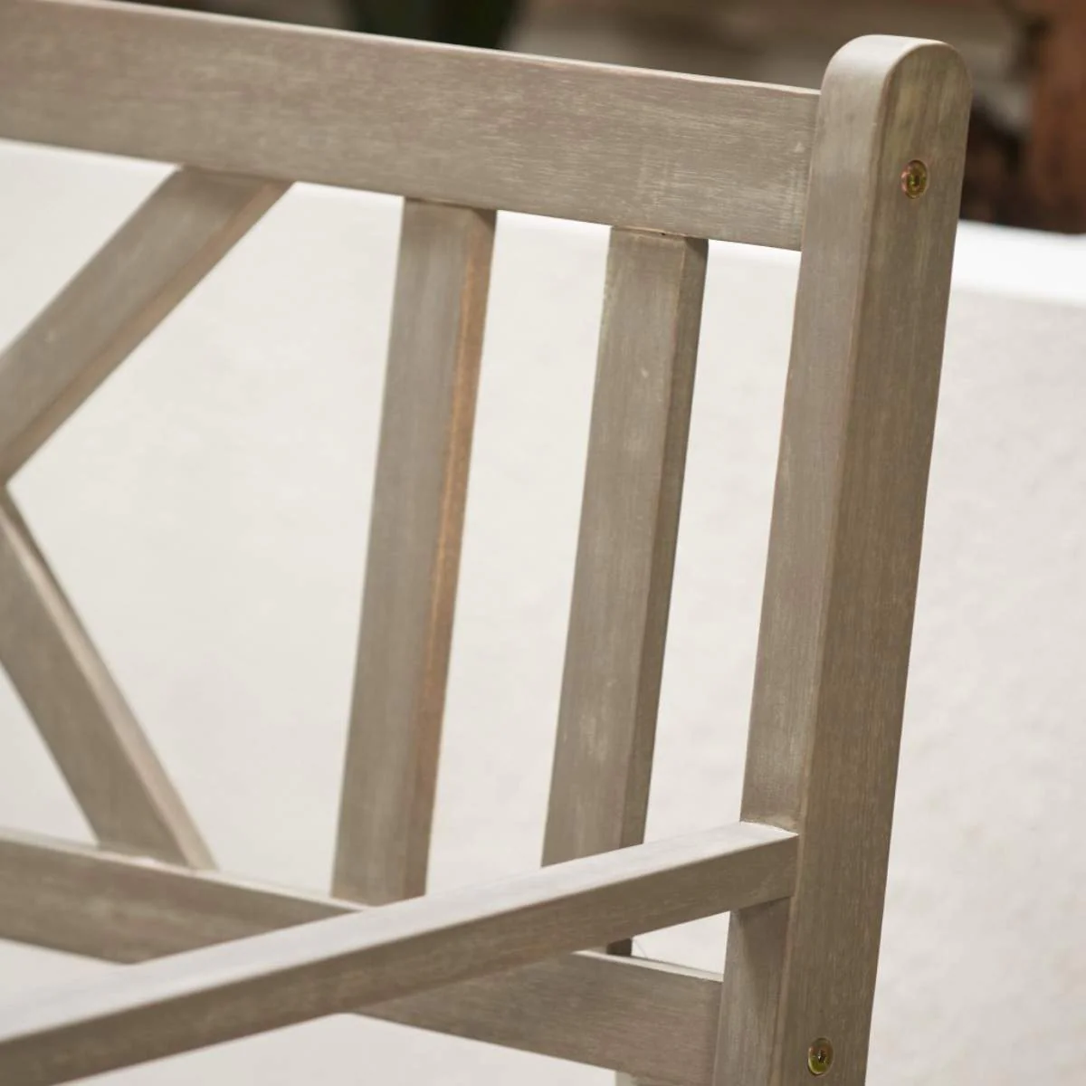 Pacific Lifestyle Cambridge Antique Grey Outdoor 3 Seater Acacia Wood Bench - Image 14
