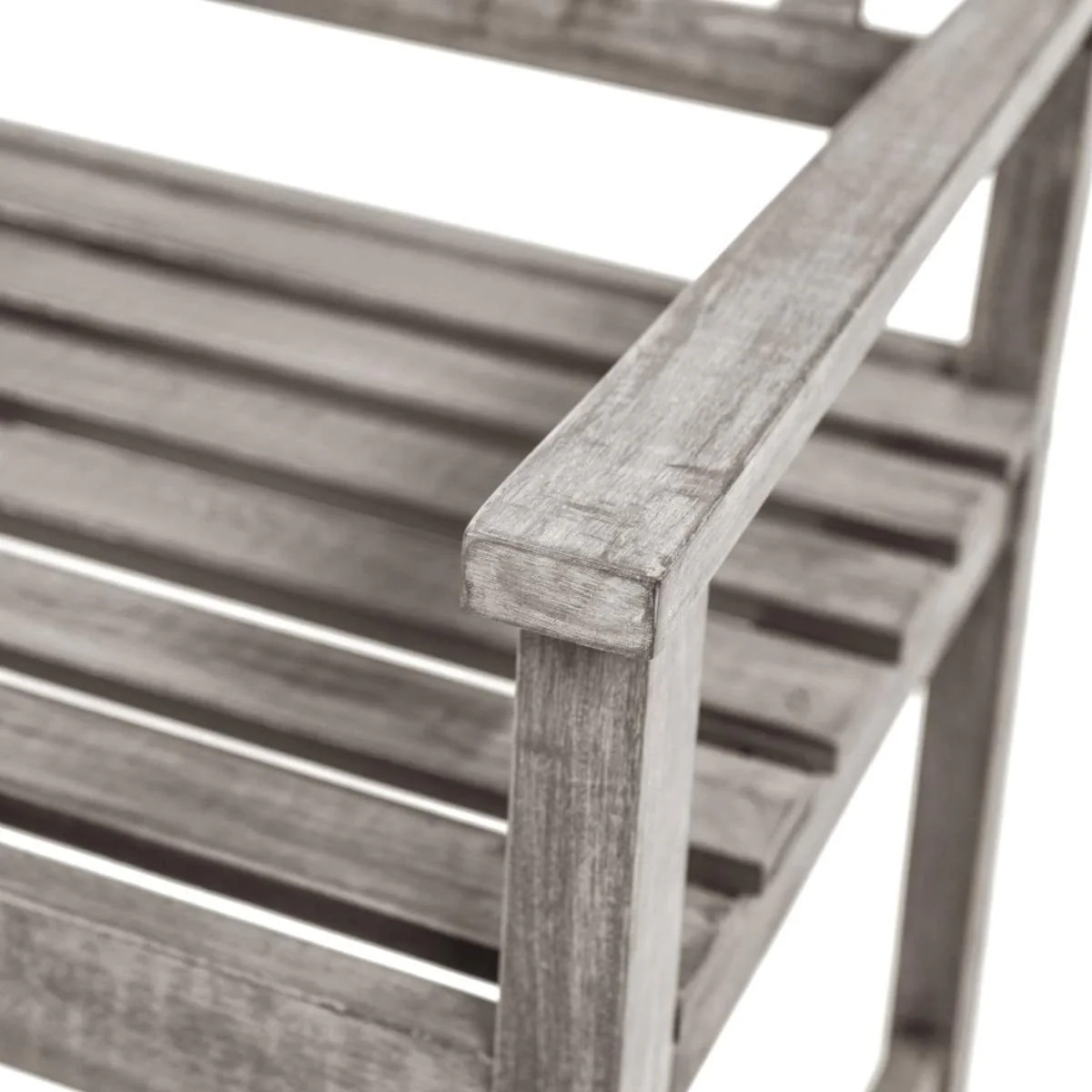 Pacific Lifestyle Cambridge Antique Grey Outdoor 3 Seater Acacia Wood Bench - Image 7