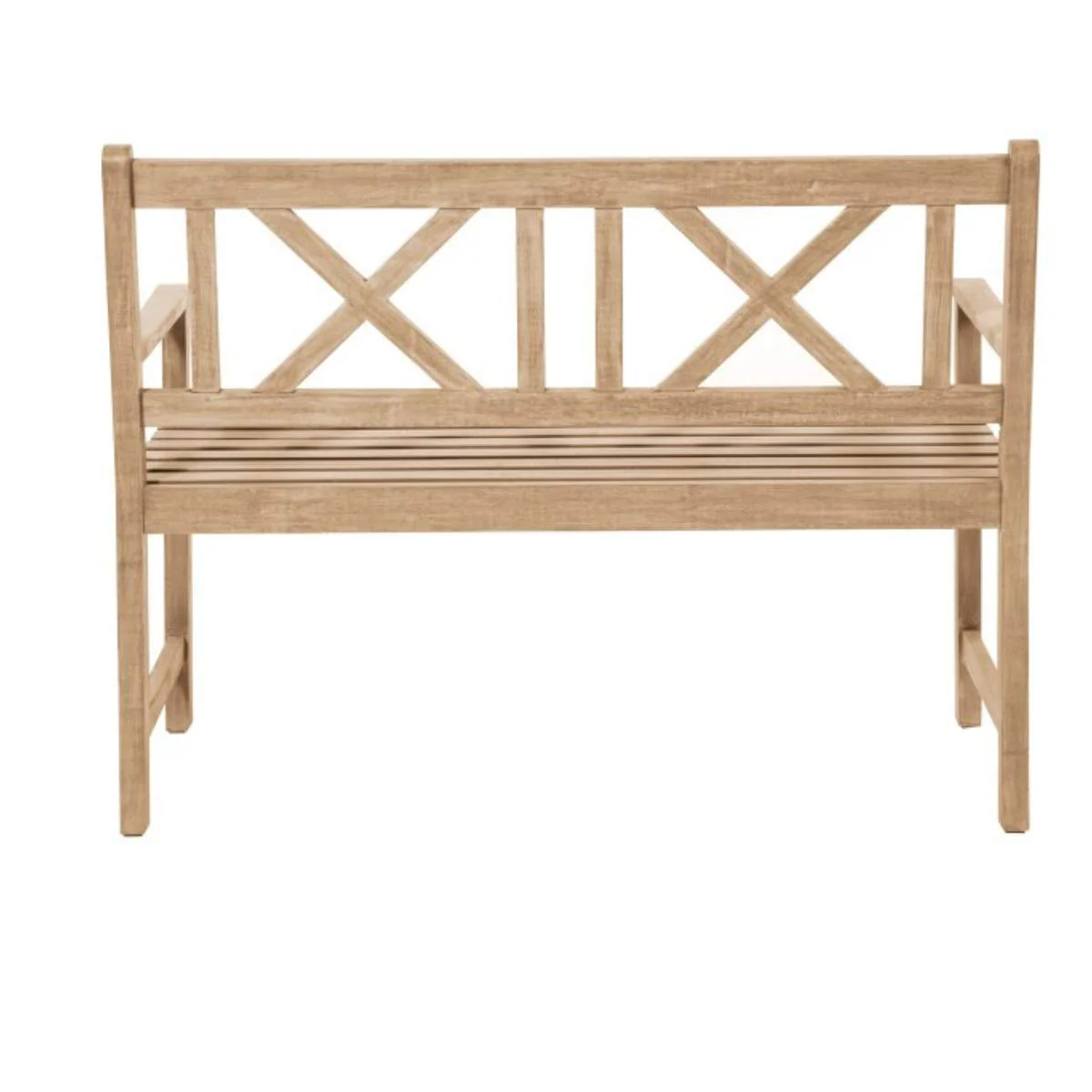 Pacific Lifestyle Cambridge Light Teak Outdoor 2 Seater Bench - Image 4