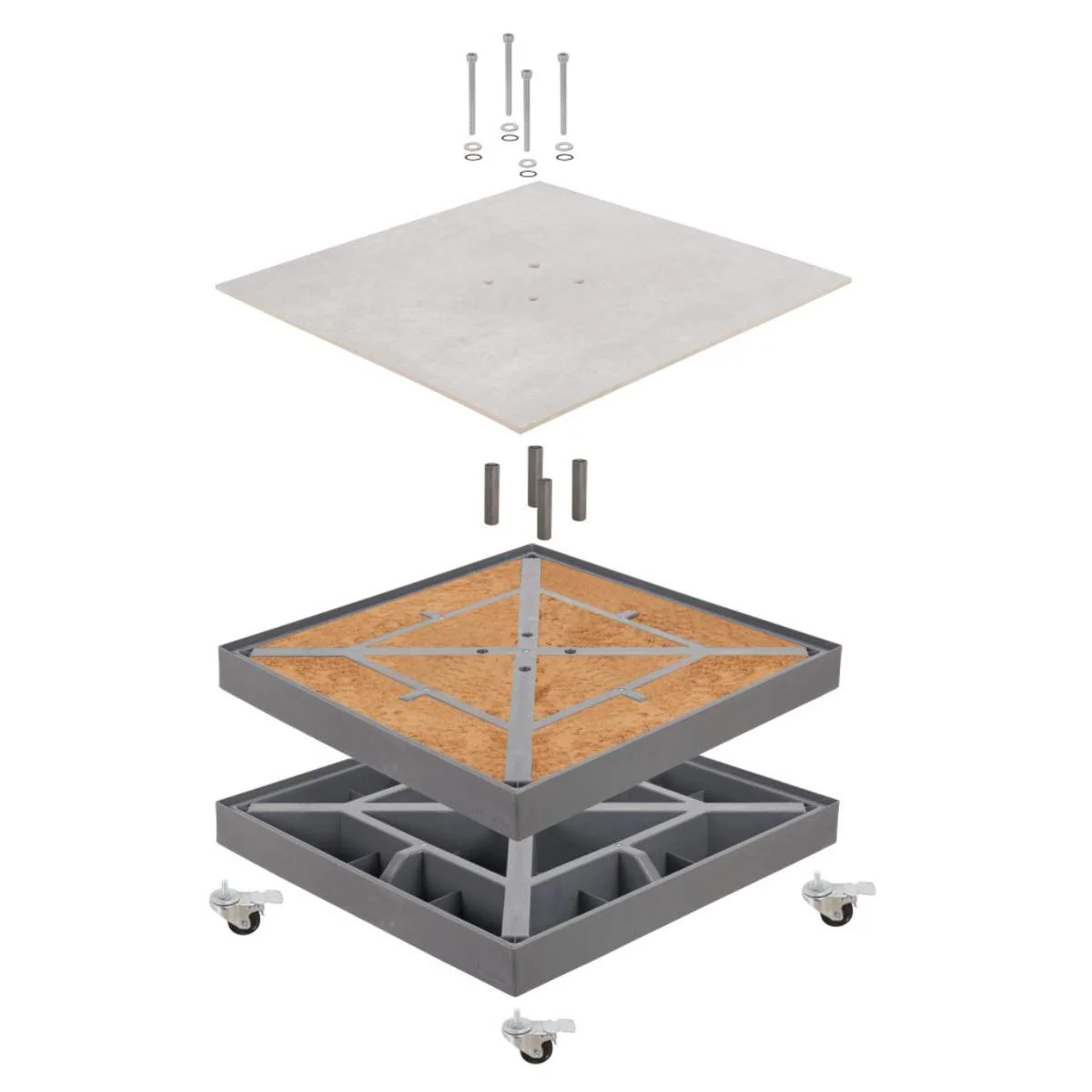 Pacific Lifestyle Ceramica Grey 40KG Wheeled Parasol Base - Image 9